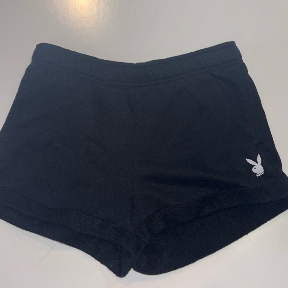 Playboy black sweat shorts Pac Sun